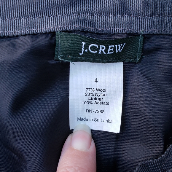 J. Crew Gray Felted Wool Mini Skirt w/ Pockets - 4 - Picture 8 of 12